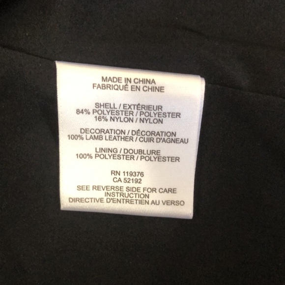 Helmut Lang flower medallion leather V neck jacket - Picture 7 of 7